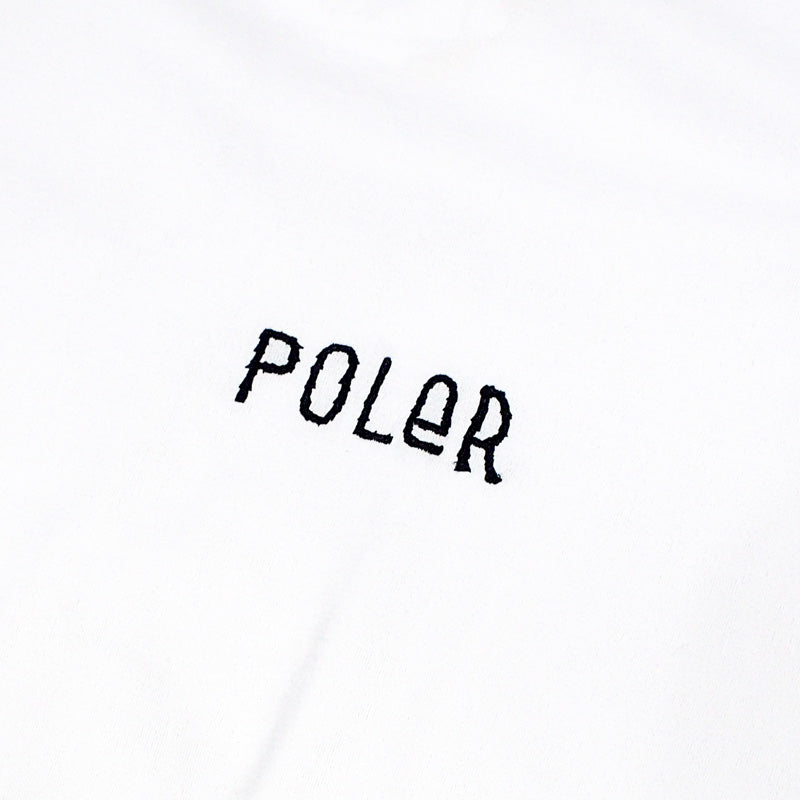 POLeR　Tシャツ　“FURRY FONT QUICK DRY TEE"　(White)
