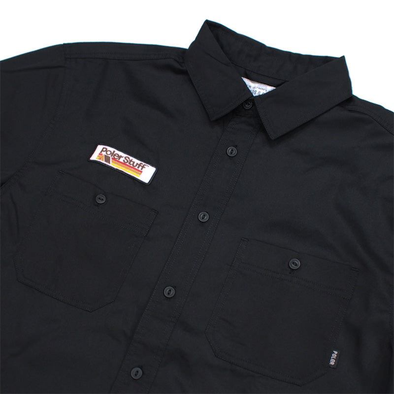POLeR　S/Sシャツ　"POLER S/S RELAX WORK SHIRT"　(Black)