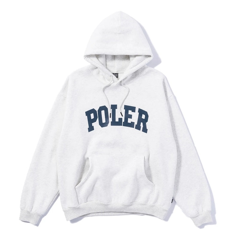 POLeR　パーカー　"COLLEGE HOOD SWEAT"　(Ash)