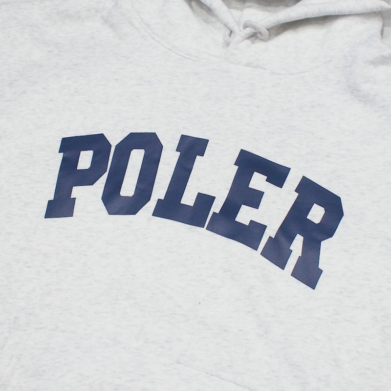 POLeR　パーカー　"COLLEGE HOOD SWEAT"　(Ash)