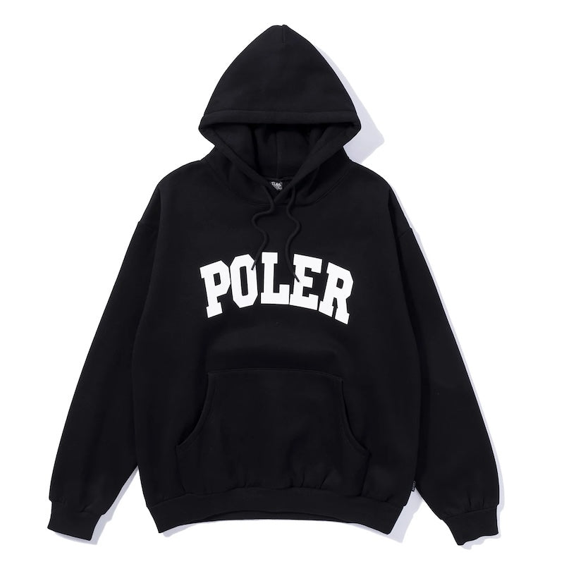 POLeR　パーカー　"COLLEGE HOOD SWEAT"　(Black)