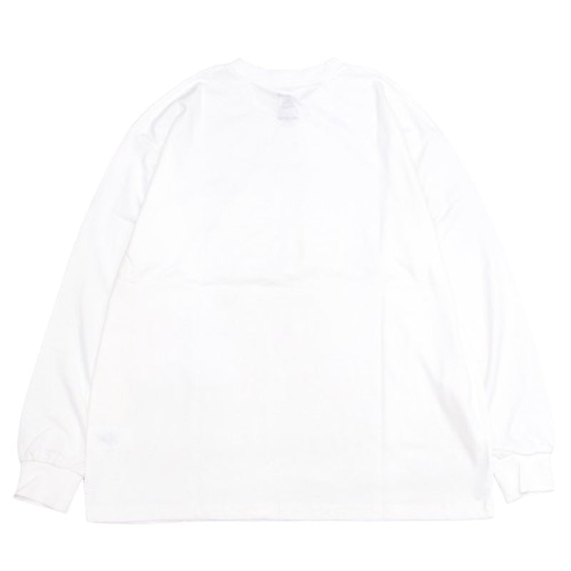 POLeR　L/STシャツ　“PSYCHEDELIC LOGO RELAX FIT L/S TEE"　(White)