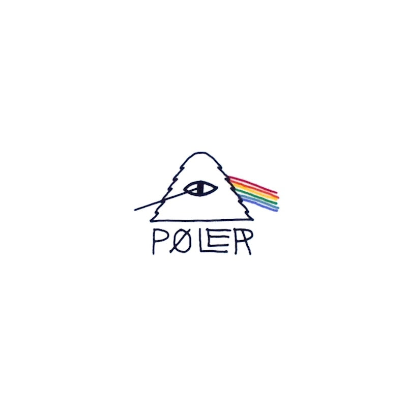 POLeR　L/STシャツ　“PSYCHEDELIC LOGO RELAX FIT L/S TEE"　(White)