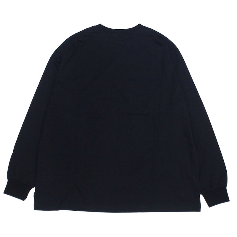 POLeR　L/STシャツ　“PSYCHEDELIC LOGO RELAX FIT L/S TEE"　(Black)