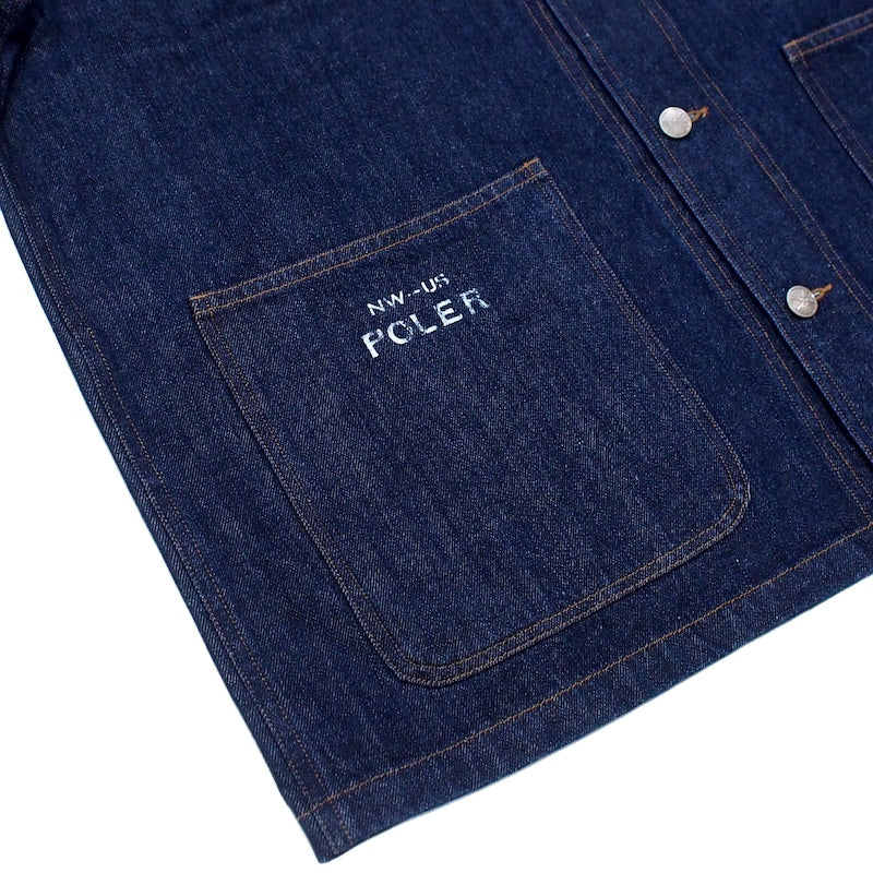 POLeR　ジャケット　"SHAWL COLLAR DENIM JKT"　(Indigo)
