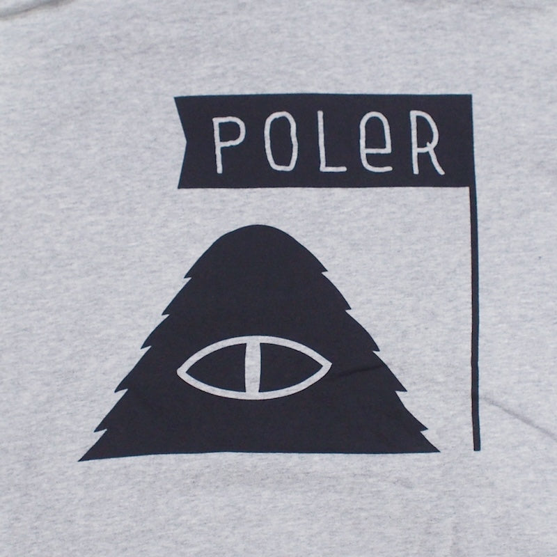 POLeR　パーカー　"FURRY FONT HOOD SWEAT"　(Heather Gray)