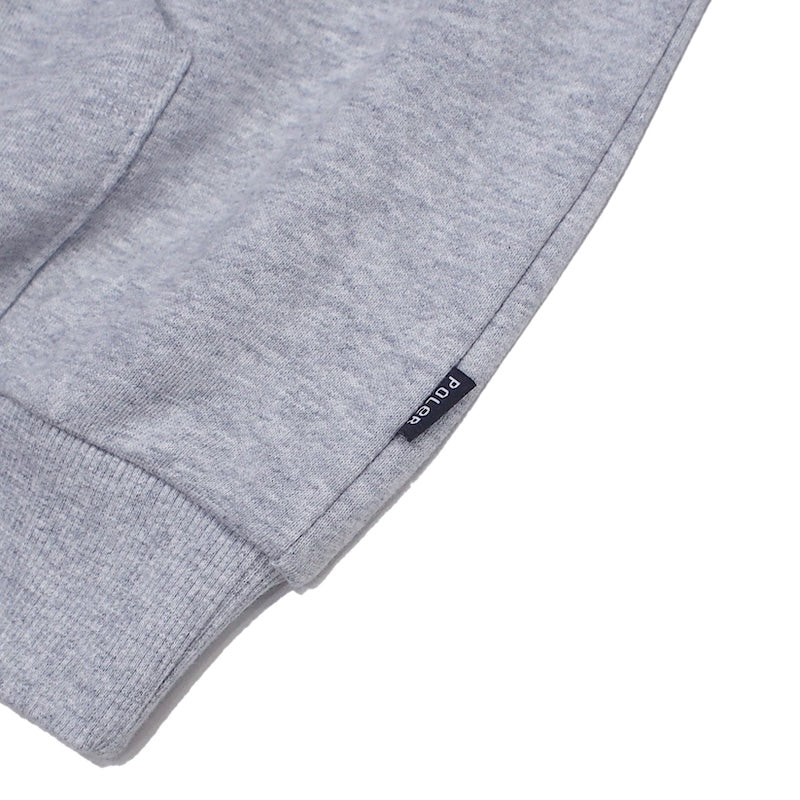 POLeR　パーカー　"FURRY FONT HOOD SWEAT"　(Heather Gray)