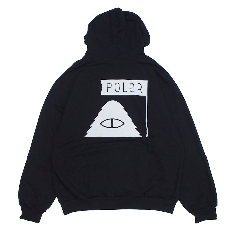 POLeR　パーカー　"FURRY FONT HOOD SWEAT"　(Black)