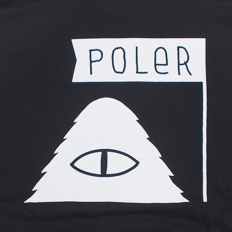 POLeR　パーカー　"FURRY FONT HOOD SWEAT"　(Black)