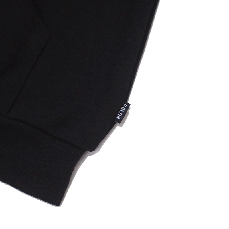 POLeR　パーカー　"FURRY FONT HOOD SWEAT"　(Black)