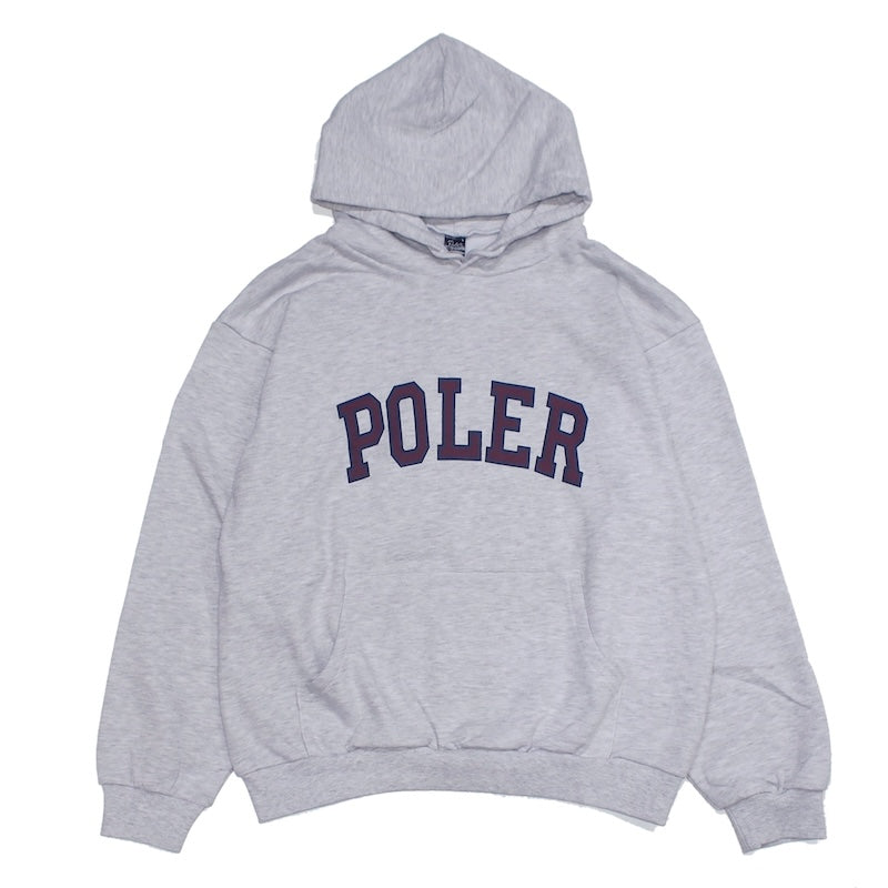 POLeR　パーカー　"COLLEGE HOOD SWEAT"　(Ash Gray)