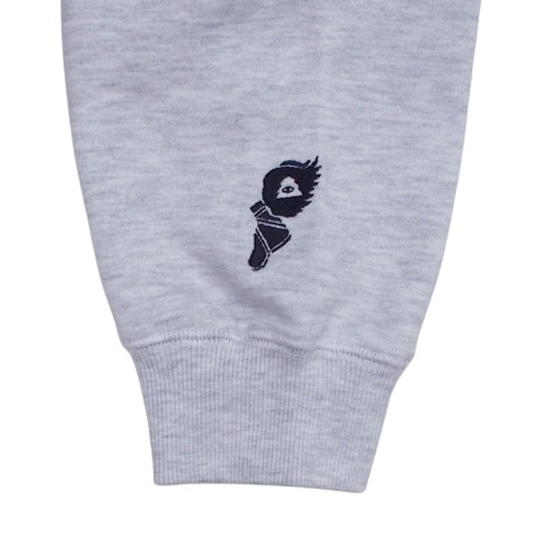 POLeR　クルースウェット　"COLLEGE RAGLAN CREW SWEAT"　(Ash Gray)