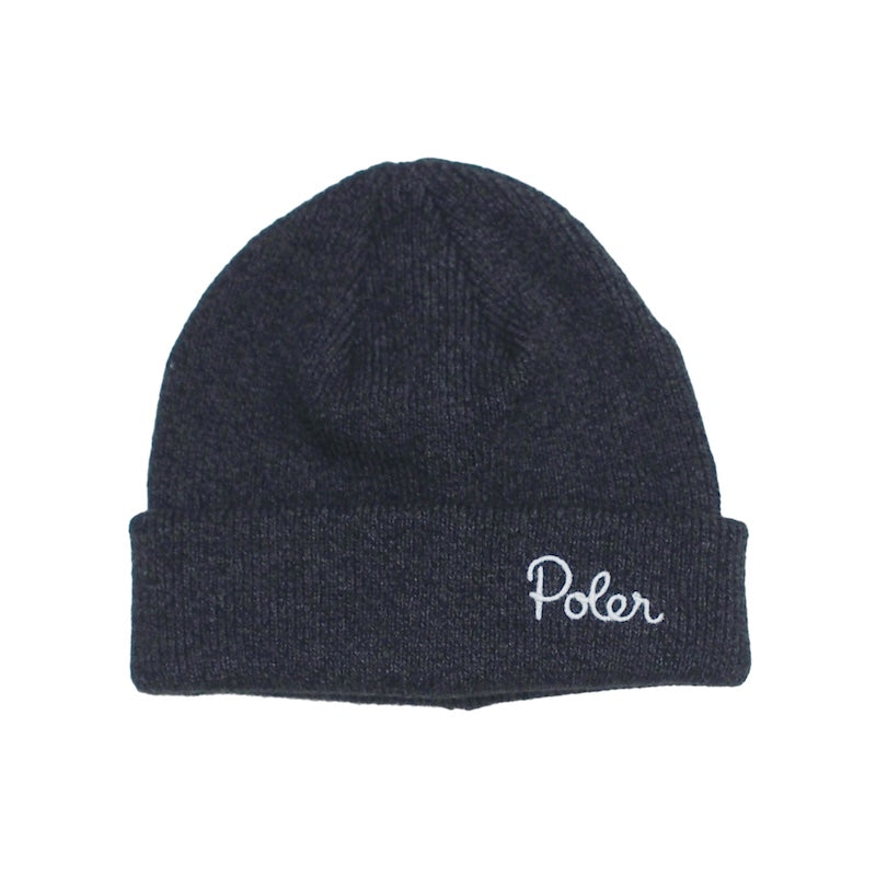 POLeR　ビーニー　"SHALLOW BEANIE"　(Black)