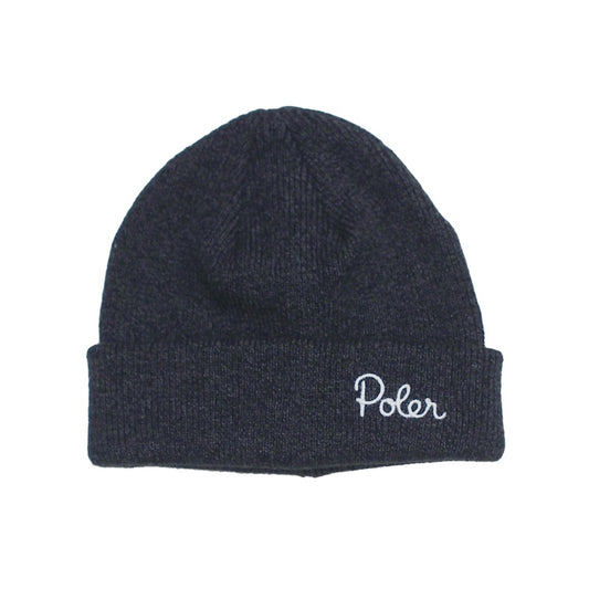 POLeR　ビーニー　"SHALLOW BEANIE"　(Black)