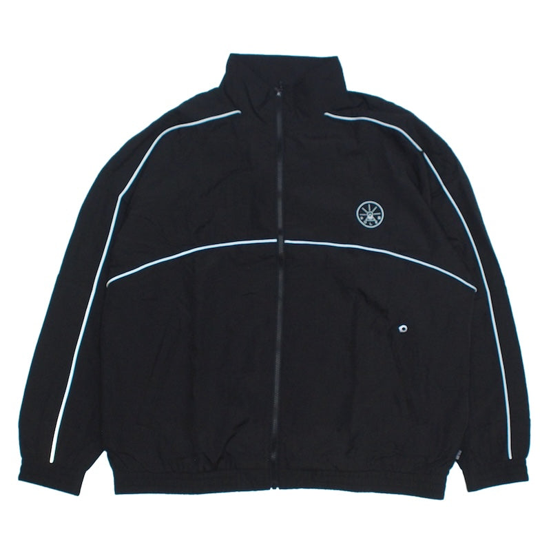 POLeR　ジャケット　" SHIRRING NYLON PIPING JACKET"　(Black)