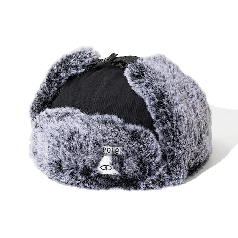 POLeR　フライトキャップ　"MILITARY FUR VISOR CAP"　(Black)