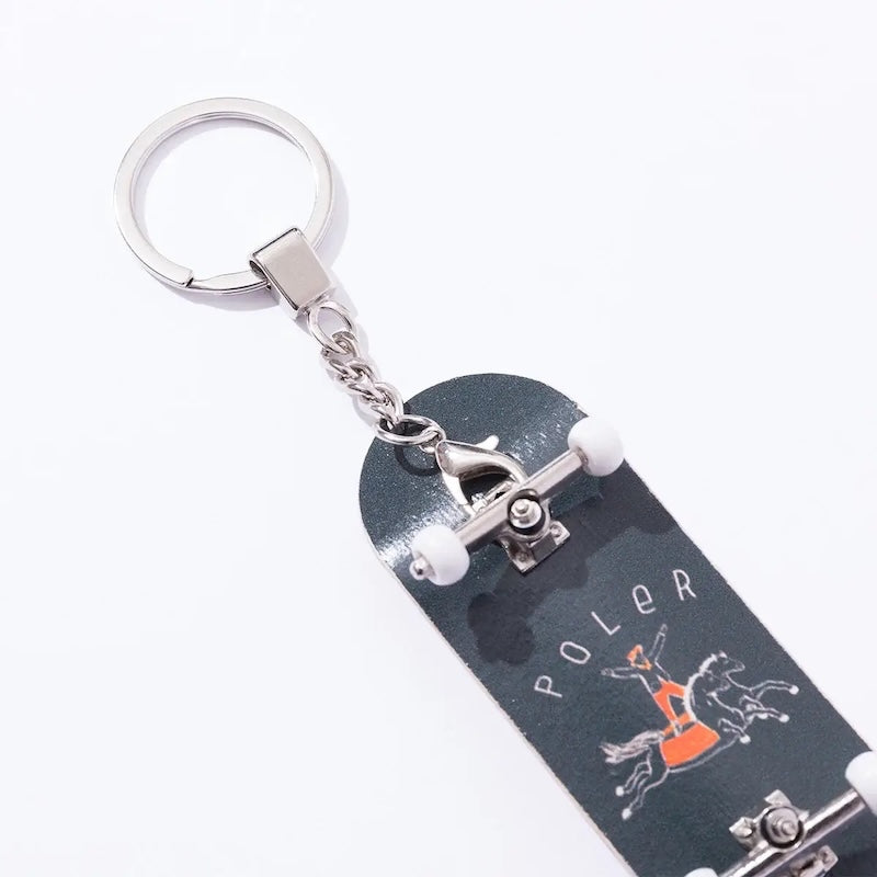 POLeR キーホルダー FINGER SKATEBOARD KEYCHAIN ブラック 商品画像 2