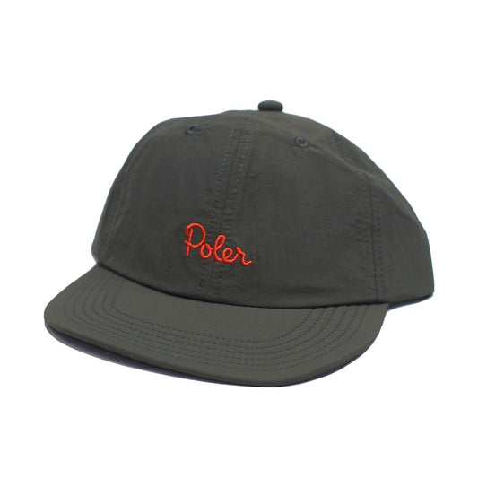 POLeR キャップ NYLON FLOPPY BASEBALL CAP オリーブ 商品画像 斜め
