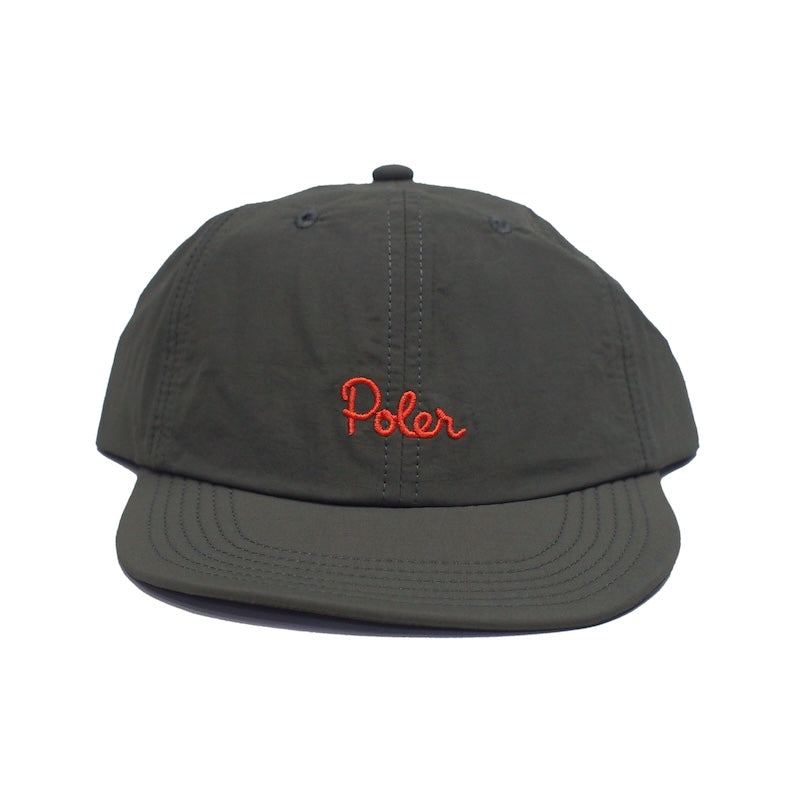 POLeR キャップ NYLON FLOPPY BASEBALL CAP オリーブ 商品画像 正面