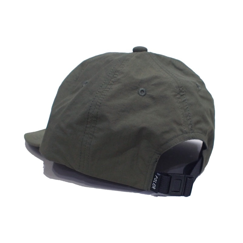 POLeR キャップ NYLON FLOPPY BASEBALL CAP オリーブ 商品画像 背面