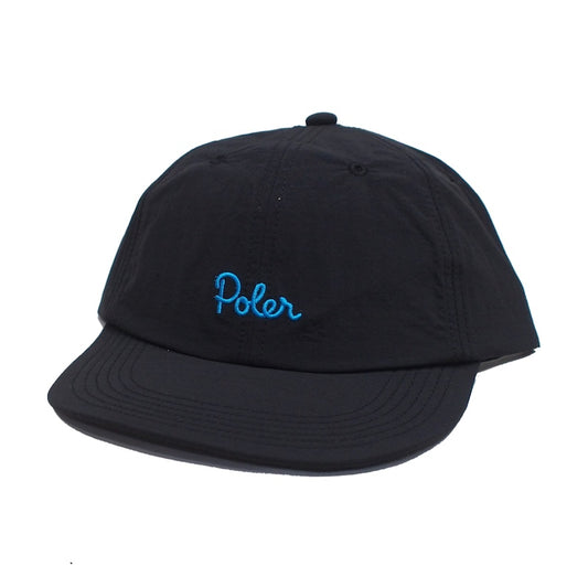 POLeR キャップ NYLON FLOPPY BASEBALL CAP ブラック 商品画像 斜め