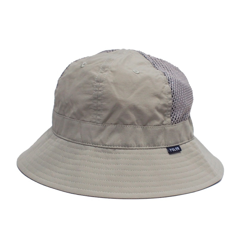 POLeR ハット NYLON MESH BELL HAT ベージュ 商品画像 正面
