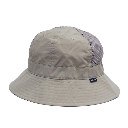POLeR ハット NYLON MESH BELL HAT ベージュ 商品画像 正面