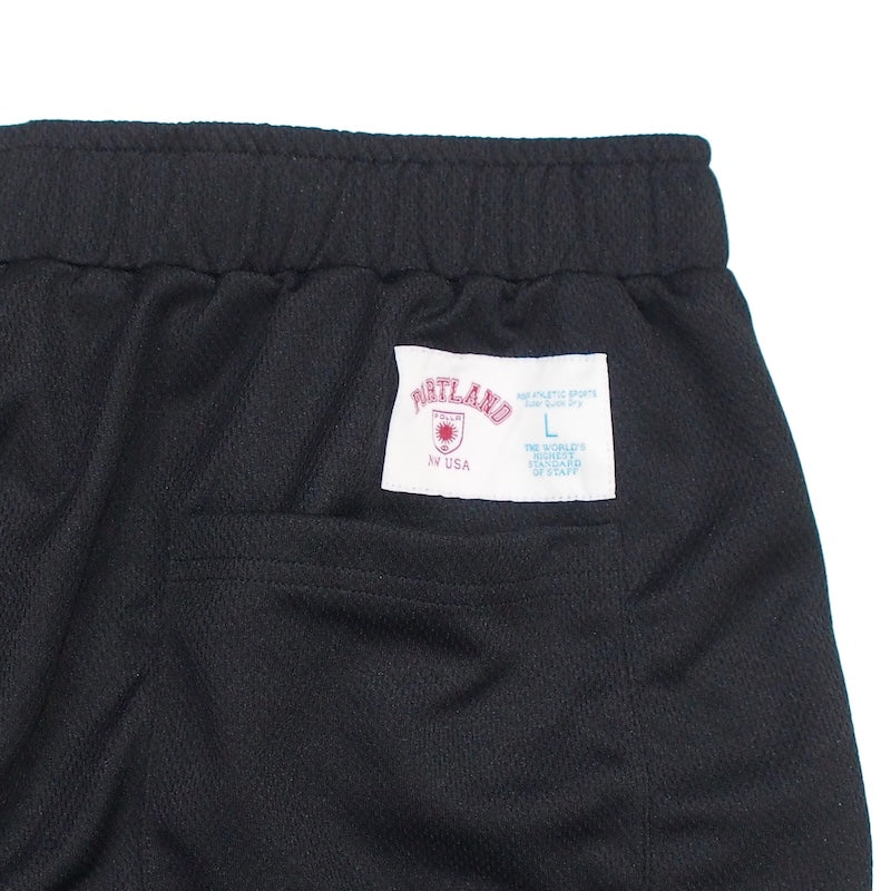 POLeR ショーツ QUICK DRY MESH SHORTS ブラック 商品画像 バックタグ