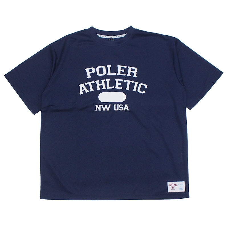 POLeR Tシャツ QUICK DRY MESH TEE ネイビー  商品画像 正面