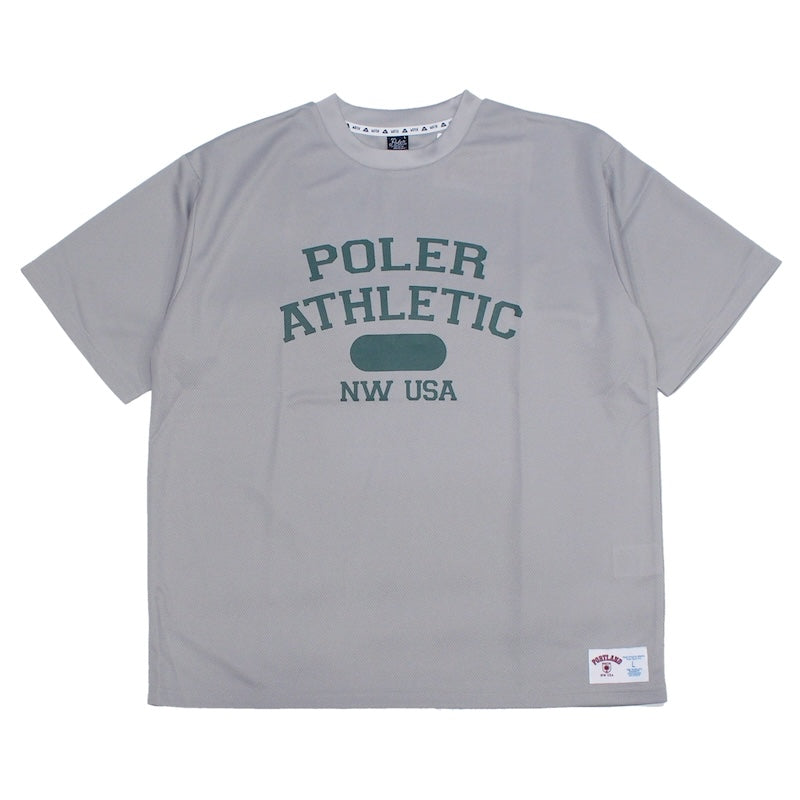 POLeR Tシャツ QUICK DRY MESH TEE グレー 商品画像 正面
