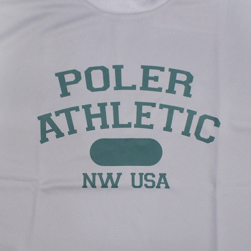 POLeR Tシャツ QUICK DRY MESH TEE グレー 商品画像 フロントプリント