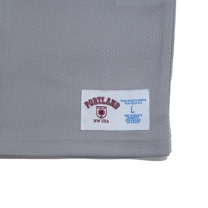 POLeR Tシャツ QUICK DRY MESH TEE グレー 商品画像 裾タグ