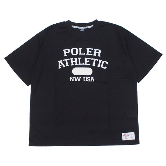 POLeR Tシャツ QUICK DRY MESH TEE ブラック 商品画像 正面