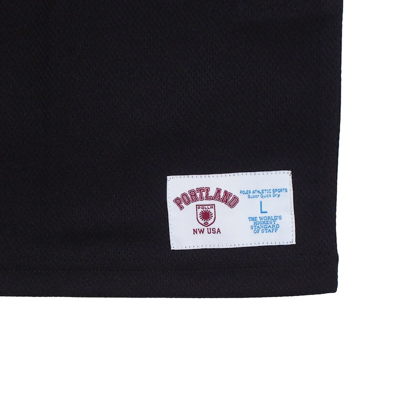 POLeR Tシャツ QUICK DRY MESH TEE ブラック 商品画像 裾タグ