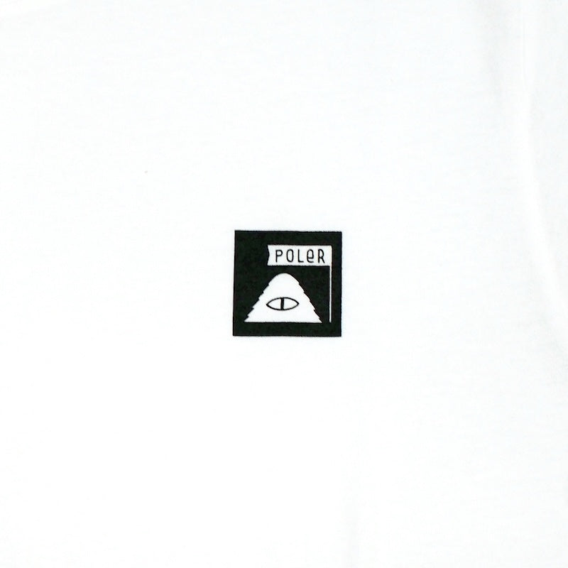 POLeR Tシャツ SUMMIT TEE ホワイト 商品画像 胸プリント