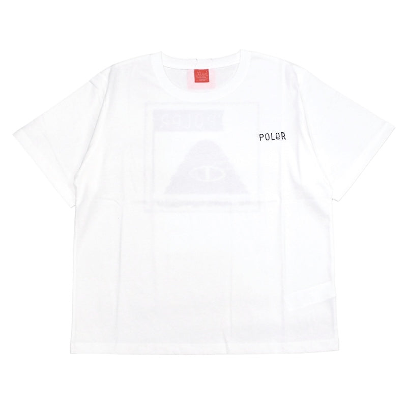 POLeR Tシャツ FURRY FONT TEE ホワイト 商品画像 正面