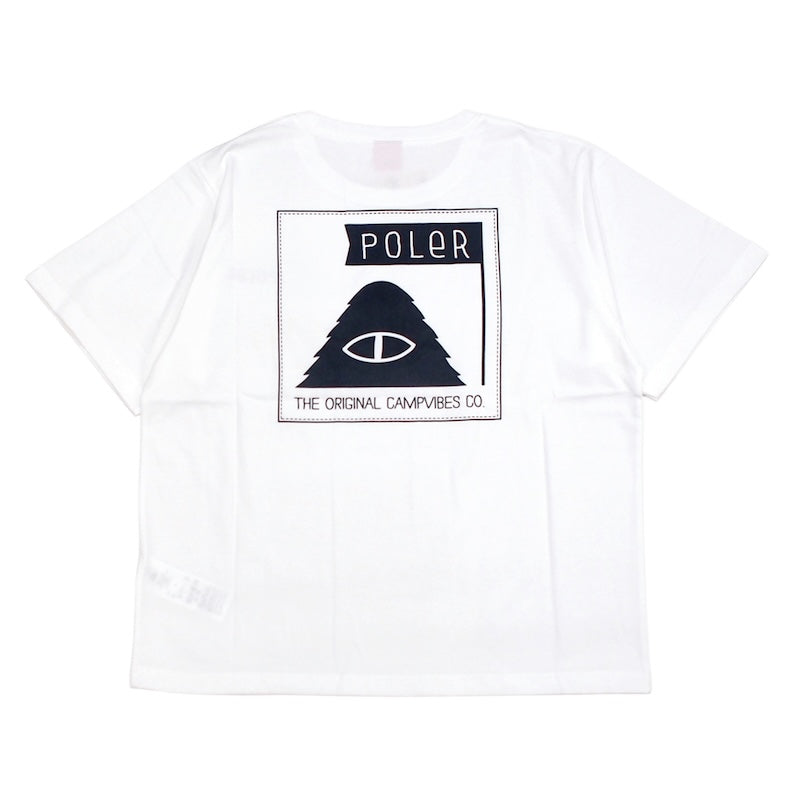 POLeR Tシャツ FURRY FONT TEE ホワイト 商品画像 背面