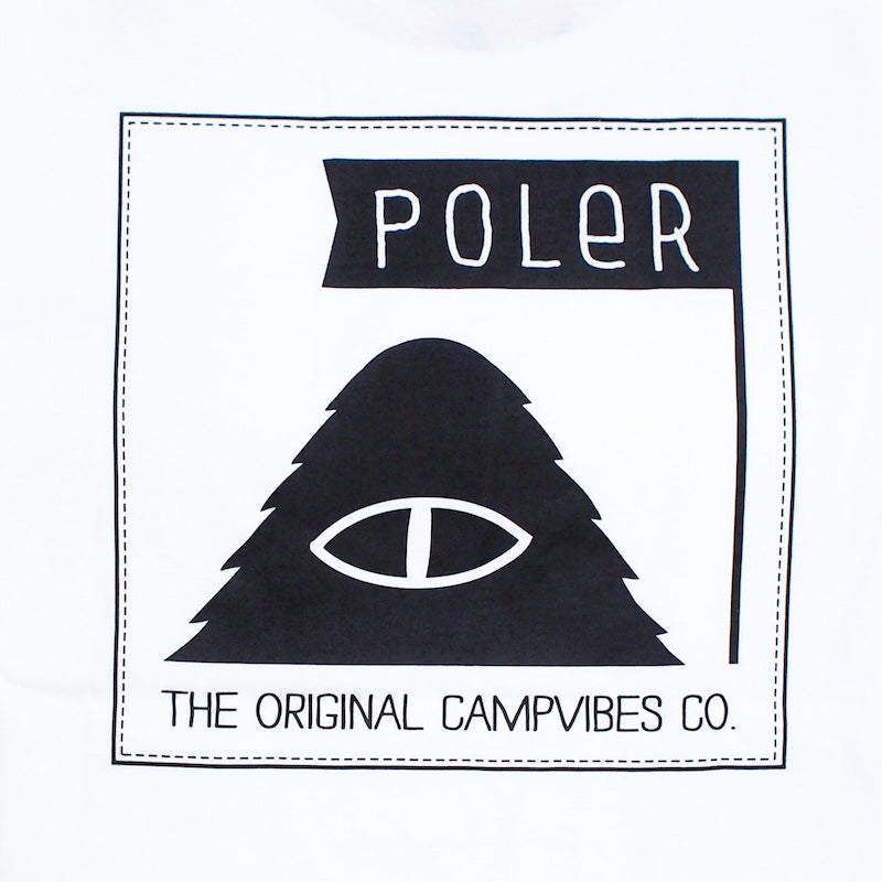 POLeR Tシャツ FURRY FONT TEE ホワイト 商品画像 バックプリント