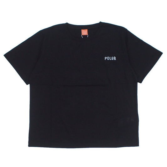 POLeR Tシャツ FURRY FONT TEE ブラック 商品画像 正面