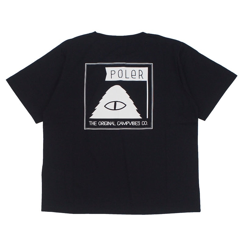 POLeR Tシャツ FURRY FONT TEE ブラック 商品画像 背面