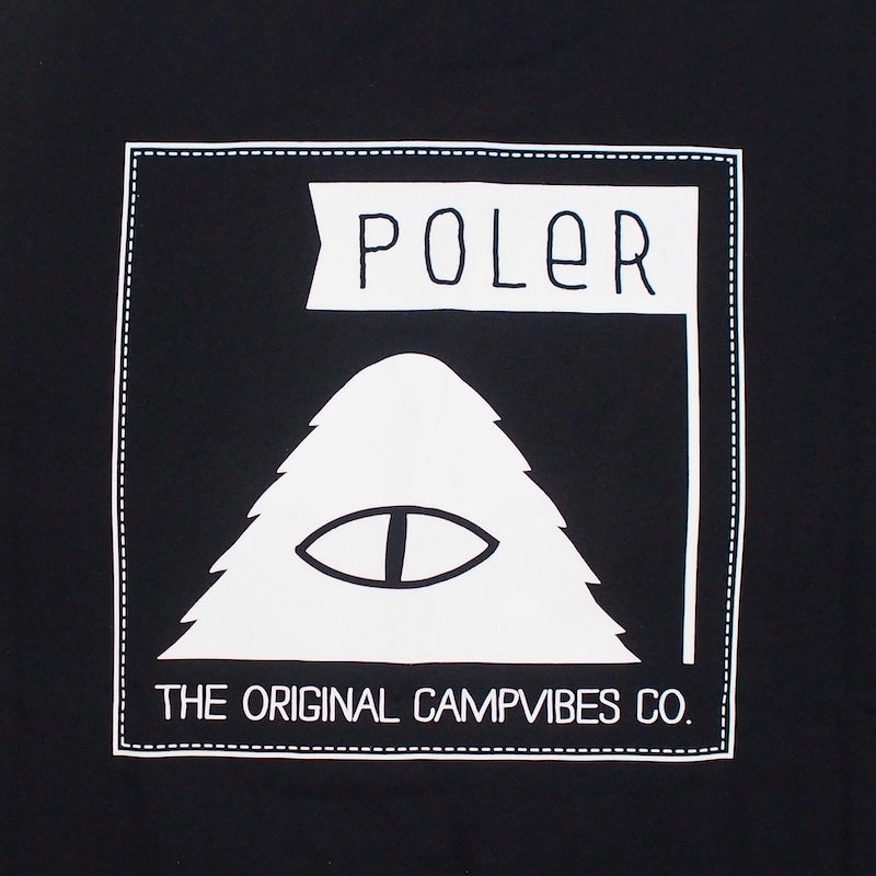 POLeR Tシャツ FURRY FONT TEE ブラック 商品画像 バックプリント