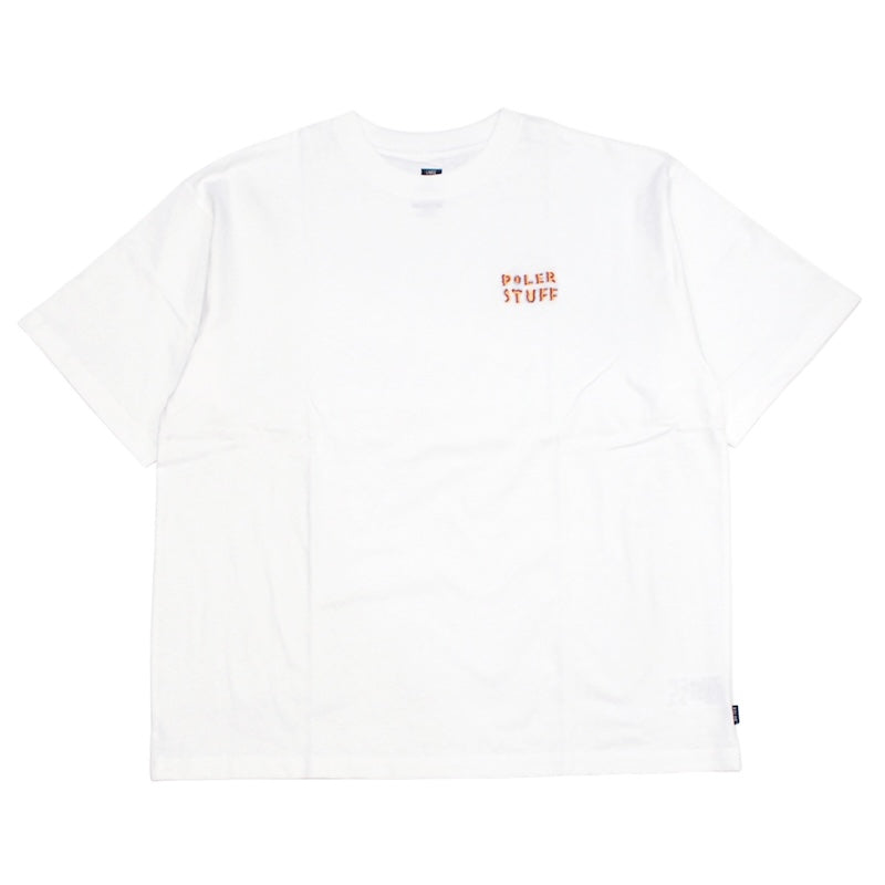 POLeR Tシャツ FESTIVAL RELAX FIT TEE ホワイト 商品画像 正面