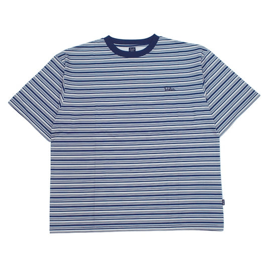 POLeR Tシャツ 90's STRIPE QUICK DRY TEE ホワイト 商品画像 正面