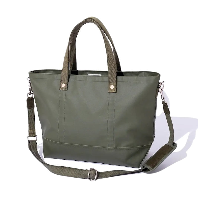 POLeR × WASABI トートバッグ DURABLE TENT TOTE S グリーン 商品画像 背面