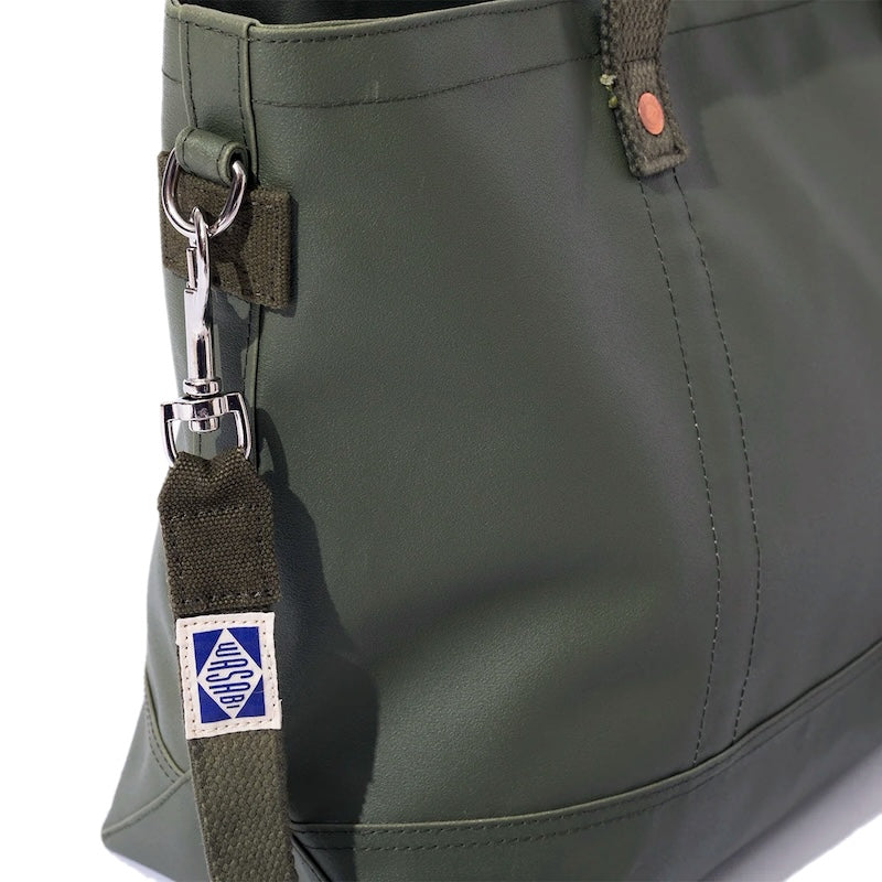 POLeR × WASABI トートバッグ DURABLE TENT TOTE S グリーン