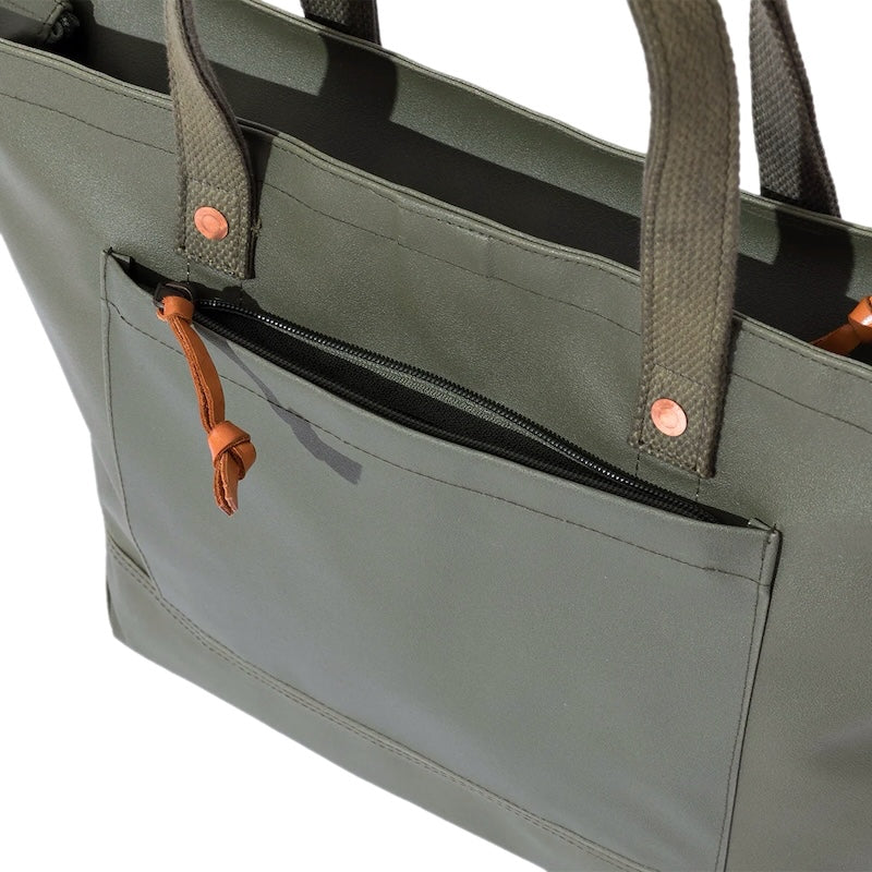 POLeR × WASABI トートバッグ DURABLE TENT TOTE S グリーン 商品画像 フロントポケット