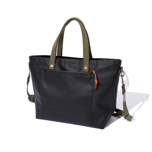 POLeR × WASABI トートバッグ DURABLE TENT TOTE S ブラック 商品画像 正面