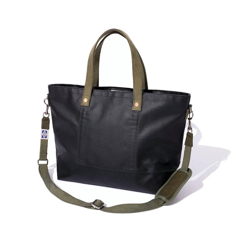 POLeR × WASABI トートバッグ DURABLE TENT TOTE S ブラック 商品画像 背面