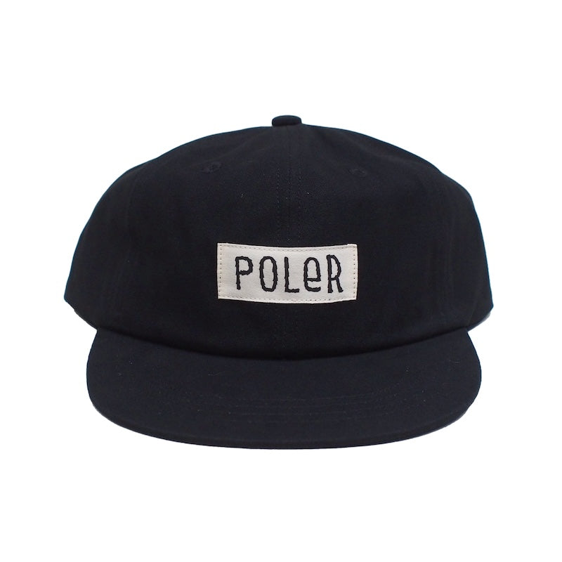 POLeR キャップ COTTON CAP ブラック 商品画像 正面
