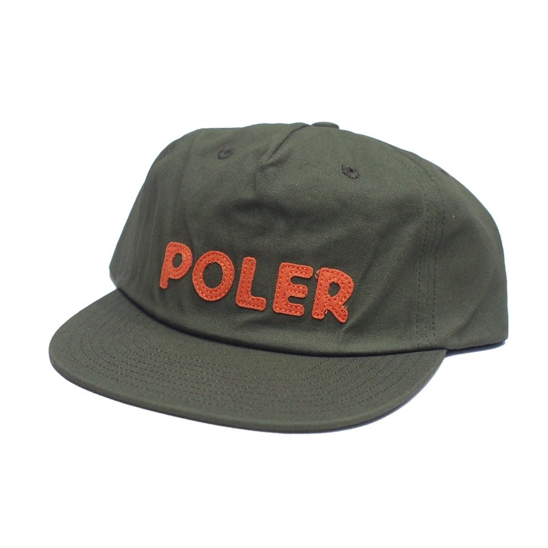 POLeR キャップ POLER COTTON CAP (Olive) 商品画像 斜め